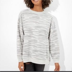 american eagle animal print sweatshirt